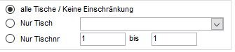 8. Filterung nach Tisch