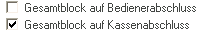 14. Ausgabe von Gesamtblöcken deaktivieren