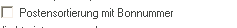 27. Postensortierung mit Bonnummer