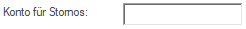 4. Eingabefeld Konto für Stornos