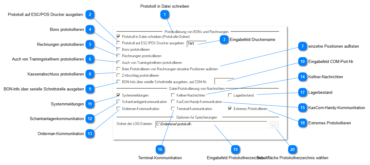 Fenster Einstellungen Protokoll