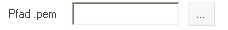 8. Eingabefeld Pfad zur PEM Datei