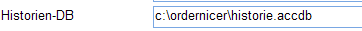 7. Eingabefeld Historien-DB